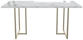 Jedálenský stôl s doskou v dekore mramoru 90x160 cm Astor – CosmoLiving by Cosmopolitan