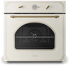 Klarstein Victoria, vstavaná rúra, retro vzhľad, 9 funkcií, 50 – 250 °C, slonovinová