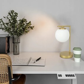 Stolná lampa 1xE27/40W/230V zlatá/biela