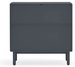 Tmavosivá nízka komoda 90x90 cm Corvo - Teulat