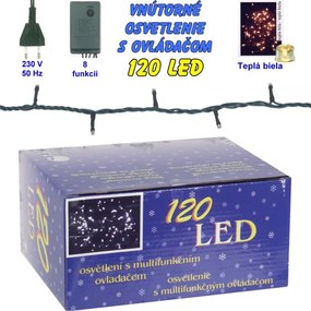 Vianočné osvetlenie modré 120 LED