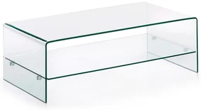 Sklenený konferenčný stolík 55x110 cm Burano – Kave Home