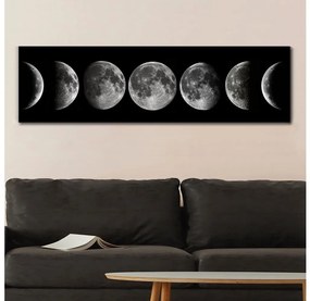 Asir Nástenný obraz na plátne 50x120 cm fázy mesiaca AS1488