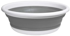 Kôš na bielizeň ELBA COMPACT 9 sivý / biely 9 l