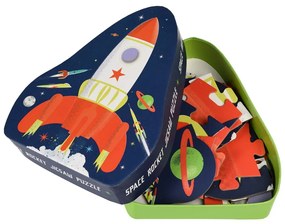 Puzzle (počet dielikov 18) Space Age rocket – Rex London