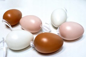 VEĽKONOČNÉ vajíčka plastové veľkonočné vajíčka VEĽKÉ 6 ks