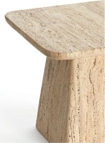 Odkladací stolík s doskou z kameňa 45x45 cm Kepami – Light &amp; Living