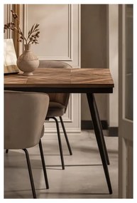 Béžové čalúnené jedálenské kreslá v súprave 2 ks Admit – WOOOD