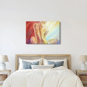 Obraz odpočívajúce ženy, olejomaľba (90x60 cm)