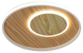 LED Stmievateľné stropné svietidlo LED/65W/230V 3000-6500K hnedá +diaľkové ovládanie