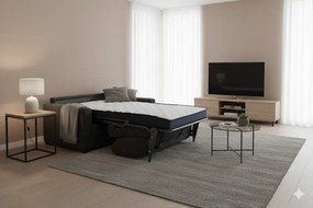 Rozkladacia pohovka na každodenné spanie ONE, 140, tm. šedá (jazz - 22 graphite)