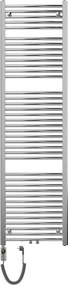 Mexen Ares, elektrické vykurovacie teleso 1800x500 mm + vykurovacia tyč 900 W, chrómová, W102-1800-500-2900-01