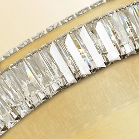 Toolight Toolight, LED krištáľové stropné svietidlo 40cm, 24W, 4000K, 1120lm, APP1720-C, zlatá matná, OSW-09301
