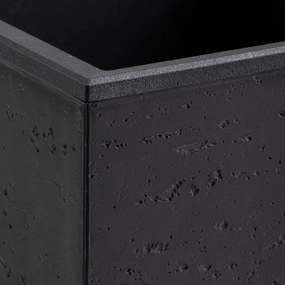 Květináč na kolečkách BETONIQUE 40x40 cm beton černý