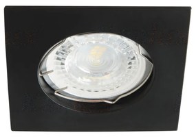 KANLUX Podhľadové bodové osvetlenie NAVI, 1x GX5,3, 50W, 75x75mm, hranaté, čierne