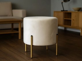 CH Taburetka na nožičkách Star - krémová