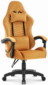 Herné kreslo HC-1000 Mustard - zamatová látka