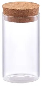 Korenka, sklenená guľatá dóza s korkovým uzáverom 155ml