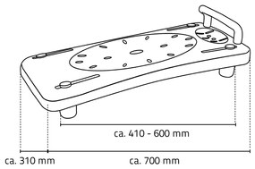 SAPHO A0040101 Handicap sedátko na vaňu s držadlom, biela