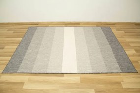 Šnúrkový obojstranný koberec Brussels 205248/10010 strieborný