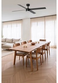 FARO 34356-1TW - LED Stm. str. vent. RUDDER L LED/20W/230V čierna pr. 132 cm + DO