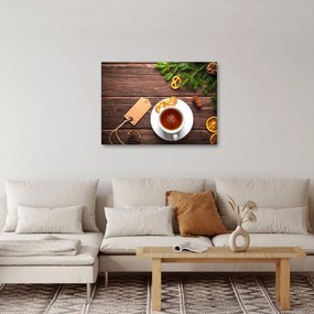 Obraz - hrnček s dekoráciami (70x50 cm)