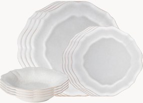 Súprava riadu's hlbokými taniermi Impressions, 12 ks