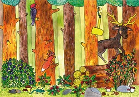 MARIONETINO Bábky a kulisy k rozprávke Janko a Marienka