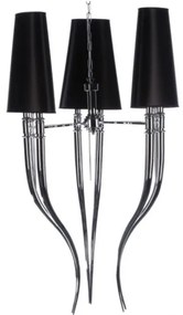 Azzardo AZ1344 - Luster na reťazi DIABLO 6xE14/11W/230V čierna