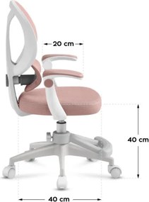 Detská otočná stolička Mark Adler Junior 4.5 Pink