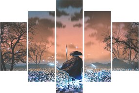 Obraz - Ilustrácia bojovníka (150x105 cm)