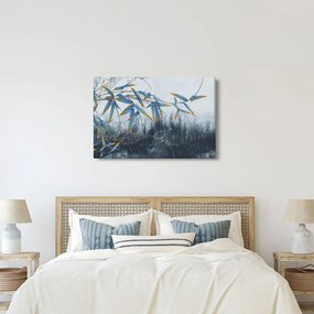 Obraz - Bambus na stene (90x60 cm)