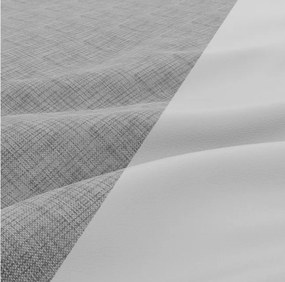 Rohová rozkladacia sedačka LUNA sivá / biela