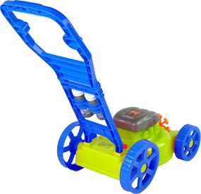 LEAN Bublifuková detská kosačka s hudbou - modrá