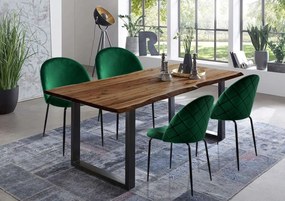 Čalúnená designová stolička ForChair IV zelená