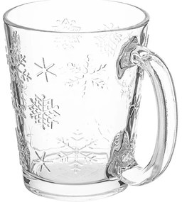 Altom Sada 6 sklenených hrnčekov Snowflakes 300 ml