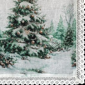 VIANOČNÝ BEHÚŇ NA STÔL XMAS9 40X140 CM VZOROVANÁ