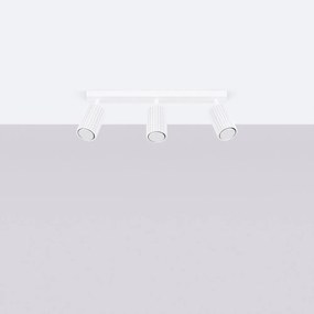 Biele bodové svietidlo 6,5x45 cm Gleam – Sollux