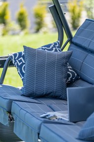 Záhradná hojdačka Igota - antracit / sivá