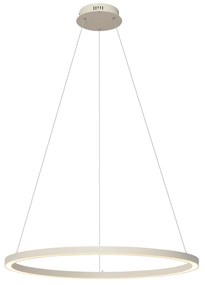 Dizajnové závesné svietidlo béžové 80 cm vrátane LED s 3-stupňovým stmievaním - Girello