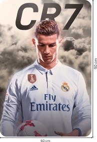 Cristiano Ronaldo - textilná nálepka na stenu