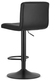 Barová stolička PROT - čierny zamat / čierny podstavec
