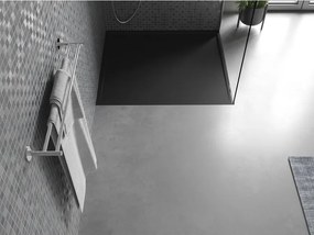 Mexen Amon, SMC obdĺžniková sprchová vanička 100 x 90 cm, čierna, 4F709010