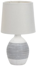 CLX Moderná keramická stolová lampa COSTANZO, 1xE14, 40W, biela