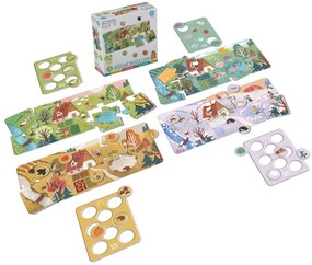 Kukikuk Véééliké puzzle Loto Roční období - Betexa