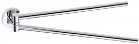 Sapho Sapho, X-ROUND dvojitý držiak uterákov 420mm, otočný, chróm, XR405