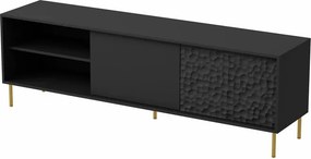 TV stolík Balle (čierna + zlatá). Vlastná spoľahlivá doprava až k Vám domov. 1049350