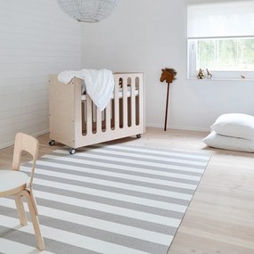 Koberec Big Stripe: Sivo-biela 80x260 cm