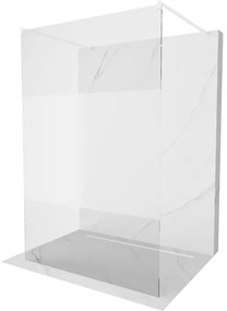 Mexen Kioto voľne stojaca sprchová stena 120 x 200 cm, transparentnéné/inovať 8 mm, biela - 800-120-002-20-35