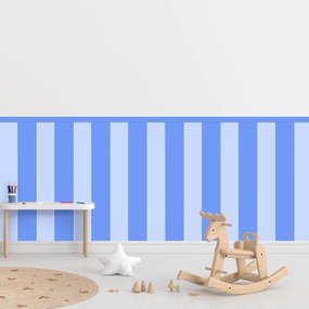 PIPPER. Textilná samolepiaca tapeta - Obdĺžnik - Modrá farba Farba: Kombinácia, Veľkosť: 100 cm